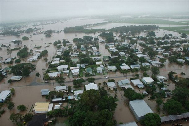  of Queensland has been declared a disaster area, and flooding after two 